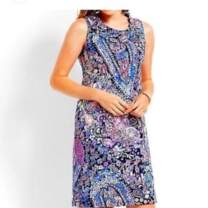 Talbots Petites Paisley Print Shift Dress, Size 6p.